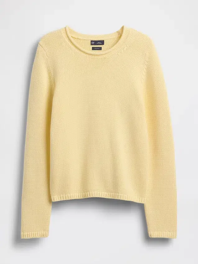 Maglione a collo alto 100% cotone