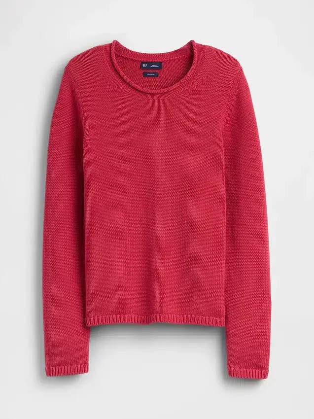 Maglione a collo alto 100% cotone