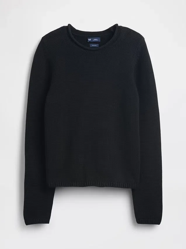 Maglione a collo alto 100% cotone