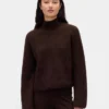 Maglione a collo alto CashSoft con punto Shaker