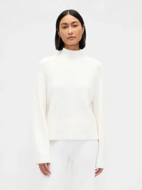 Maglione a collo alto CashSoft con punto Shaker