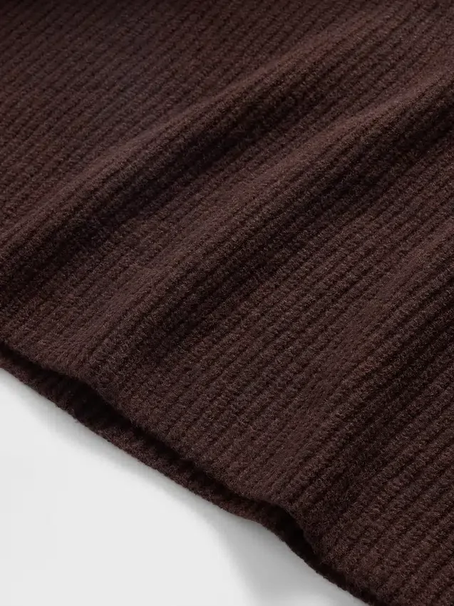 Maglione a collo alto CashSoft con punto Shaker