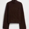 Maglione a collo alto CashSoft con punto Shaker