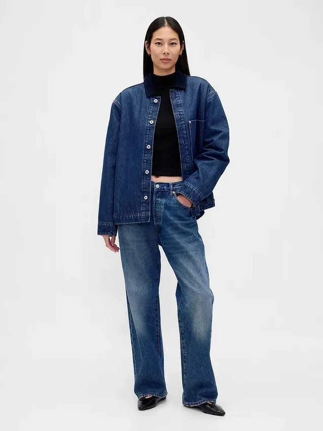 Maglione a collo alto corto a costine pointelle