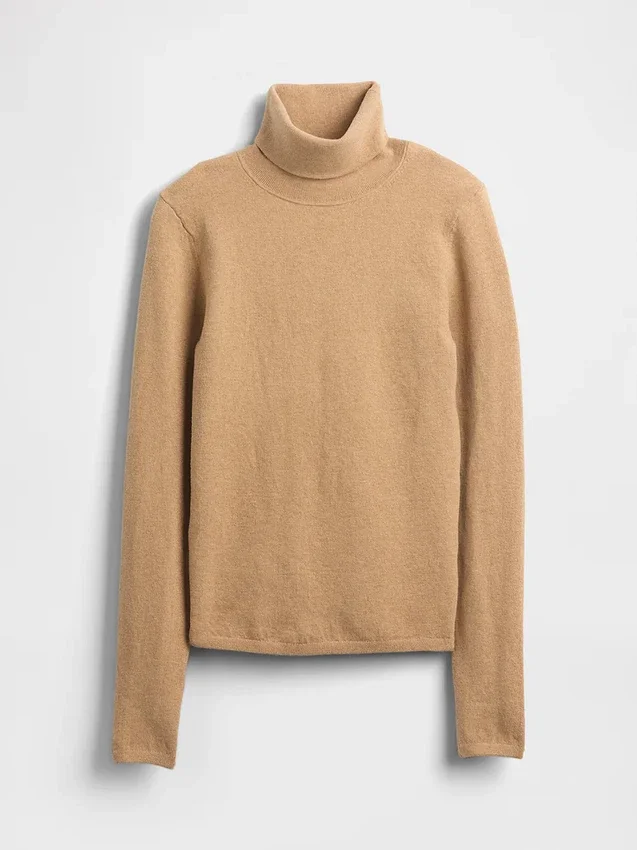 Maglione a collo alto elasticizzato CashSoft