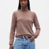 Maglione a collo alto in 100% lana merino