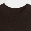 Maglione a coste trasparente