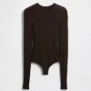 Maglione a coste trasparente