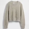 Maglione a girocollo metallizzato con effetto ciglia per bambini