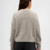 Maglione a girocollo metallizzato con effetto ciglia per bambini