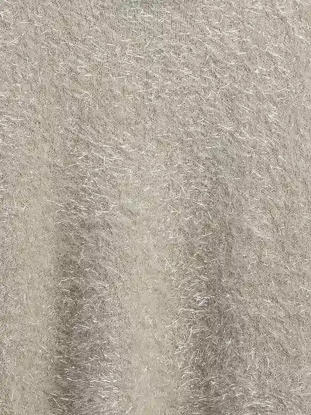 Maglione a girocollo metallizzato con effetto ciglia per bambini
