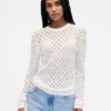 Maglione a punto pointelle