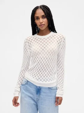 Maglione a punto pointelle