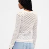 Maglione a punto pointelle
