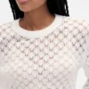 Maglione a punto pointelle