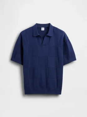 Maglione a quadri con collo Johnny per bambini