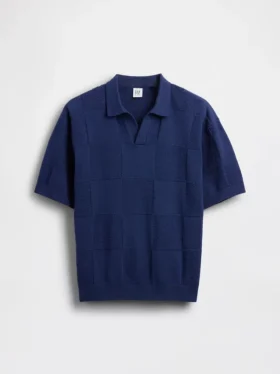 Maglione a quadri con collo Johnny per bambini
