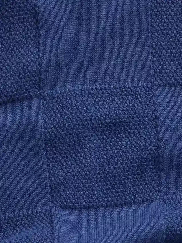 Maglione a quadri con collo Johnny per bambini