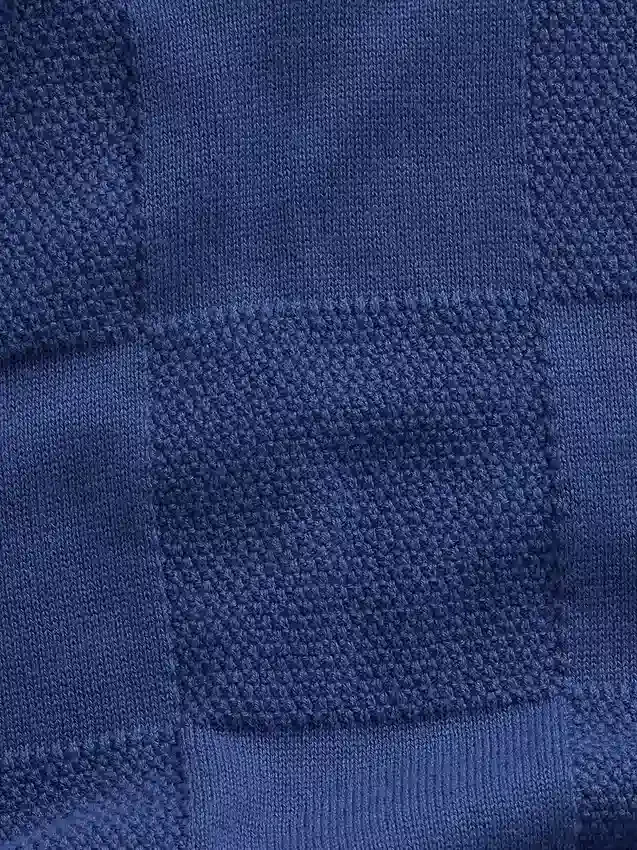 Maglione a quadri con collo Johnny per bambini