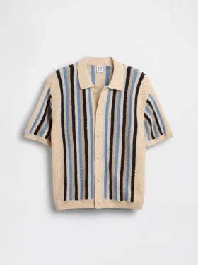Maglione a righe all’uncinetto per bambini