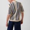Maglione a righe all’uncinetto per bambini