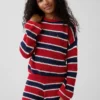 Maglione a righe oversize all’uncinetto per bambini