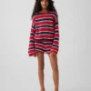 Maglione a righe oversize all’uncinetto per bambini