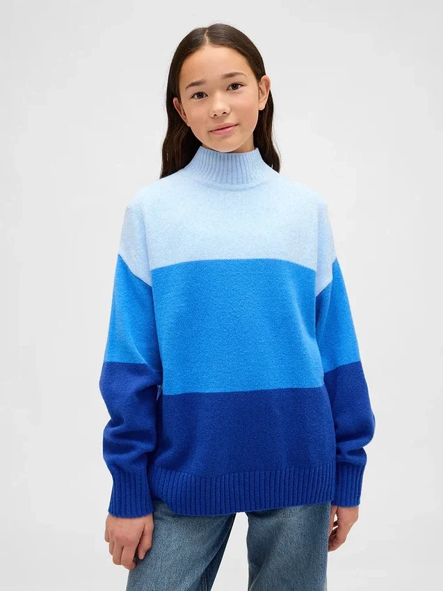 Maglione a tunica a righe CashSoft per bambini