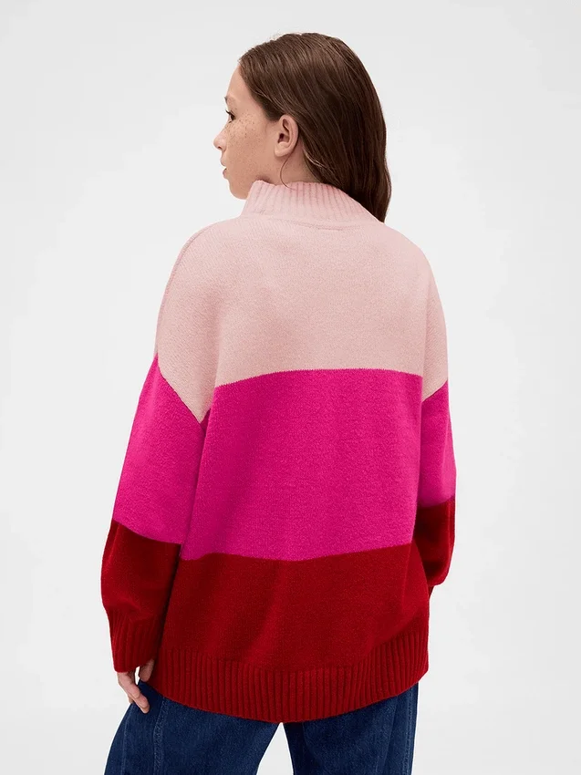 Maglione a tunica a righe CashSoft per bambini
