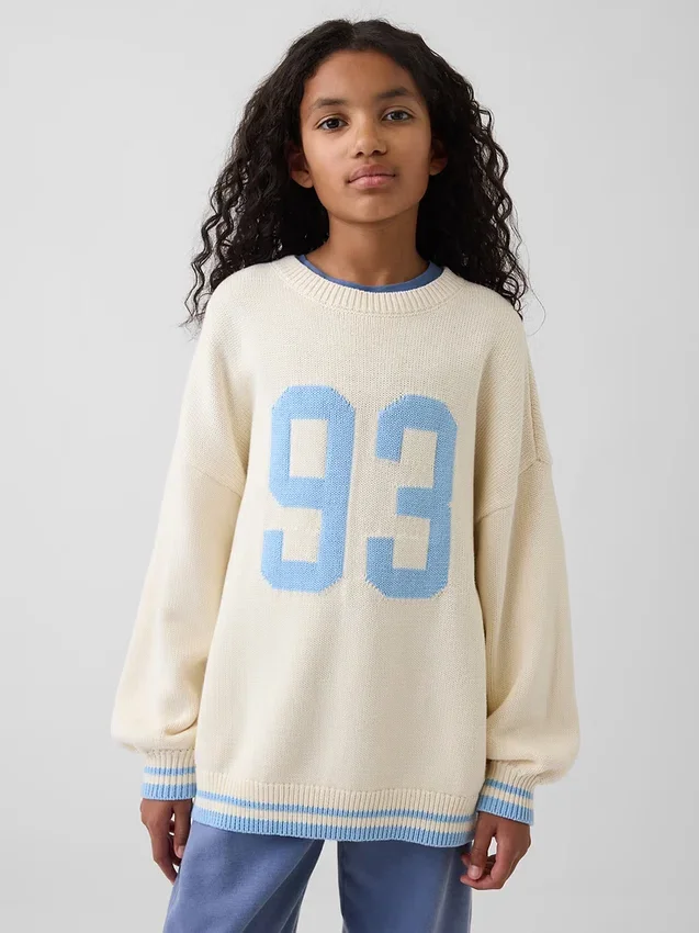 Maglione a tunica oversize per bambini