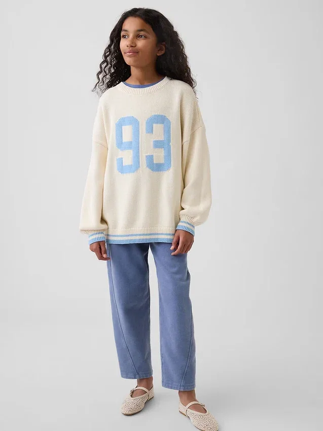 Maglione a tunica oversize per bambini