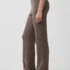 Maglione a zampa di elefante in maglia a trecce CashSoft
