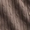 Maglione a zampa di elefante in maglia a trecce CashSoft