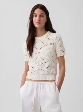 Maglione all’uncinetto 100% cotone