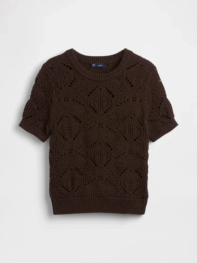 Maglione all’uncinetto 100% cotone