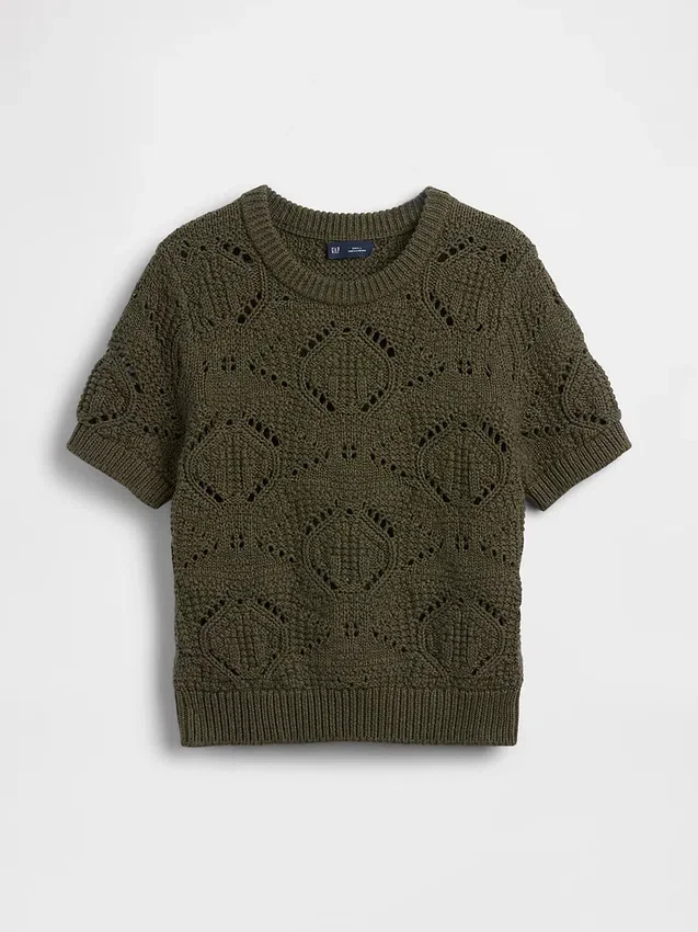 Maglione all’uncinetto 100% cotone