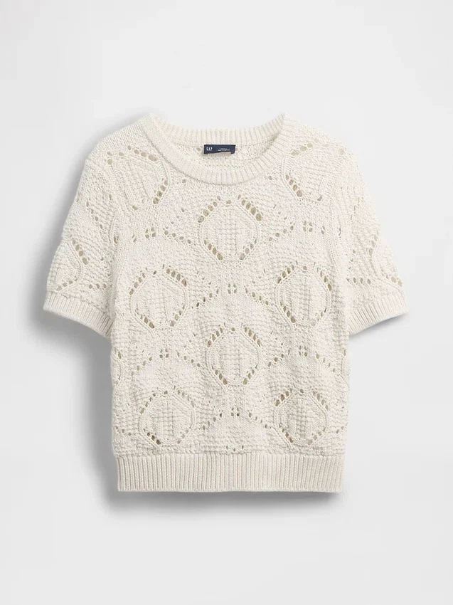 Maglione all’uncinetto 100% cotone