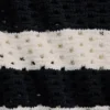 Maglione all’uncinetto 100% cotone con scollo a barchetta