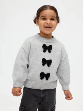 Maglione CashSoft con fiocco per neonato & bebè