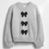 Maglione CashSoft con fiocco per neonato & bebè