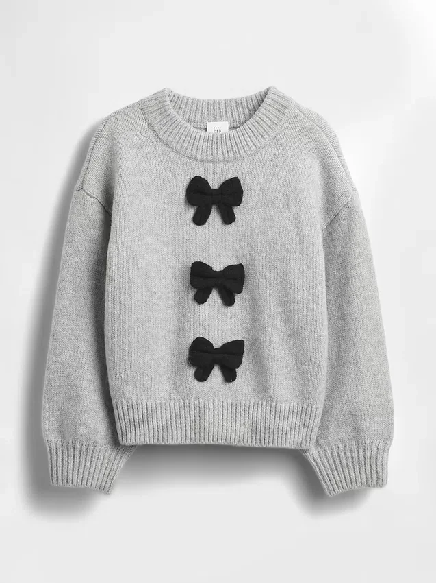 Maglione CashSoft con fiocco per neonato & bebè