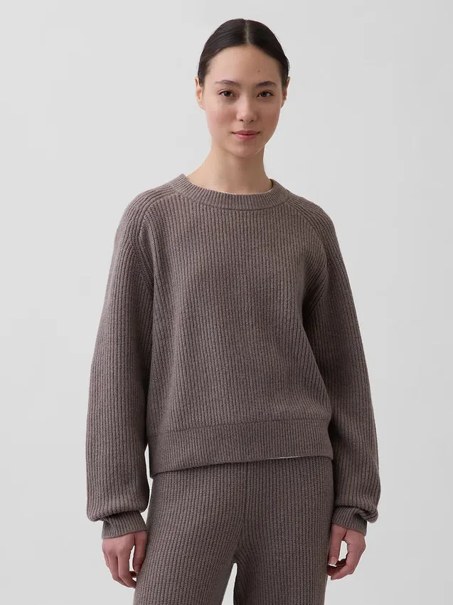 Maglione CashSoft dalla vestibilità comoda con lavorazione a trecce