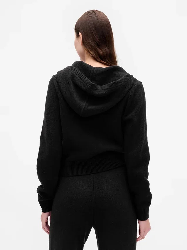 Maglione con cappuccio e zip CashSoft