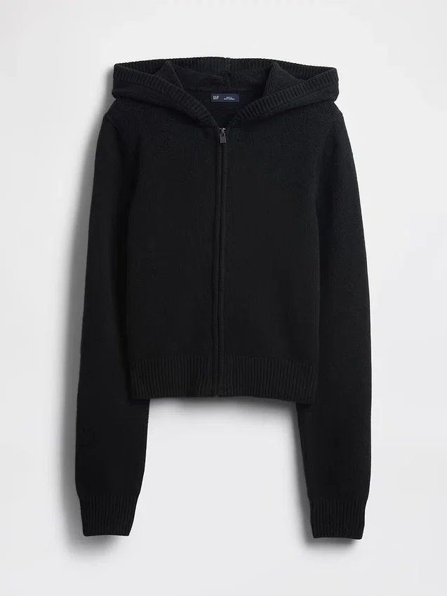 Maglione con cappuccio e zip CashSoft