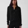 Maglione con cappuccio e zip dal taglio ampio, 100% cotone