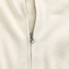 Maglione con cappuccio e zip dal taglio ampio, 100% cotone