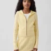 Maglione con cappuccio e zip per bambini in maglia a trecce