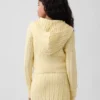 Maglione con cappuccio e zip per bambini in maglia a trecce