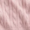 Maglione con cappuccio e zip per bambini in maglia a trecce