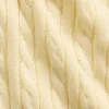 Maglione con cappuccio e zip per bambini in maglia a trecce